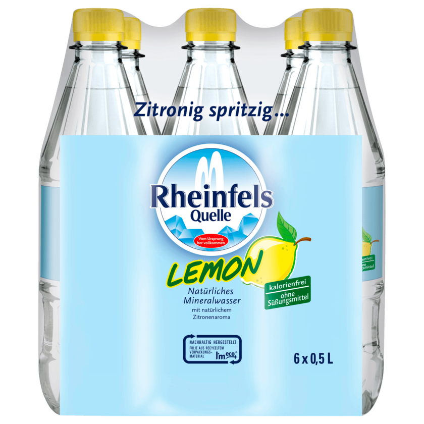 Rheinfels Quelle Mineralwasser Lemon 6X0,5l